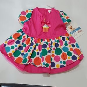 Dress for Dog Cat Size S Petco Special Occasion  Birthday Cupcake